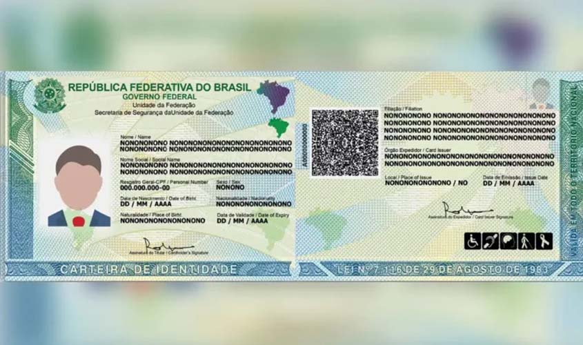 RO amplia emissão da nova Carteira de Identidade Nacional