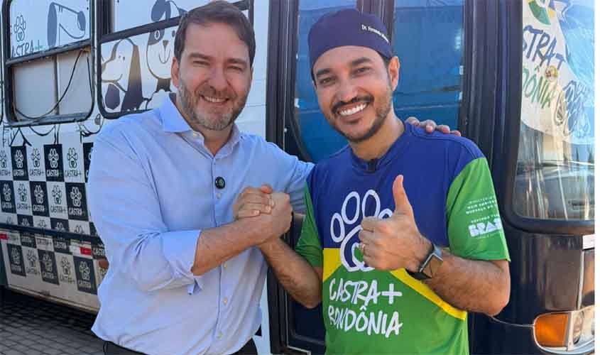 Deputado Alex Redano acompanha programa Castra+Rondônia em Ariquemes