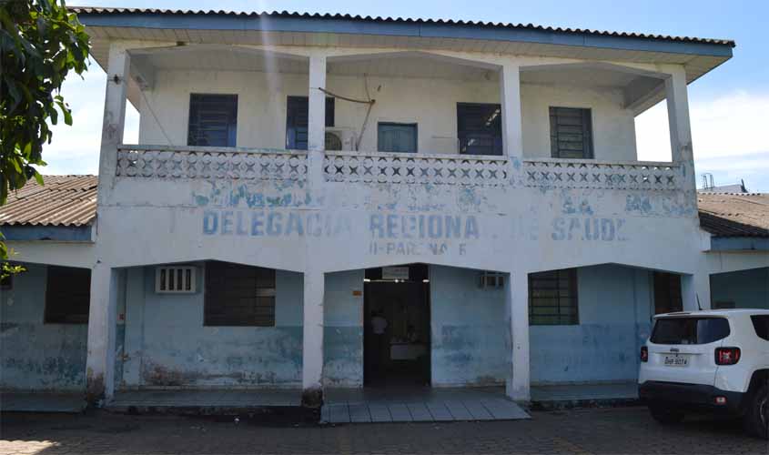 Prédio da Delegacia da Saúde em Ji-Paraná está em estado de calamidade