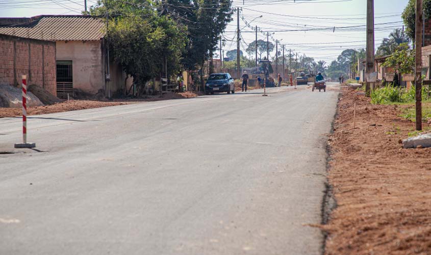 Pavimentação da avenida Rio de Janeiro é concluída