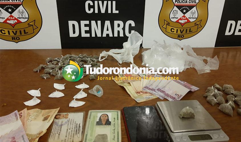 Denarc fecha boca de fumo e prende homem com drogas na zona leste