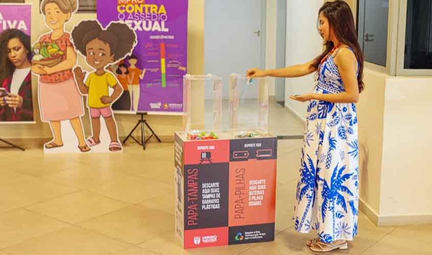 MPRO avança na execução do Plano de Logística Sustentável com instalação de coletores para descarte correto de pilhas e tampinhas
