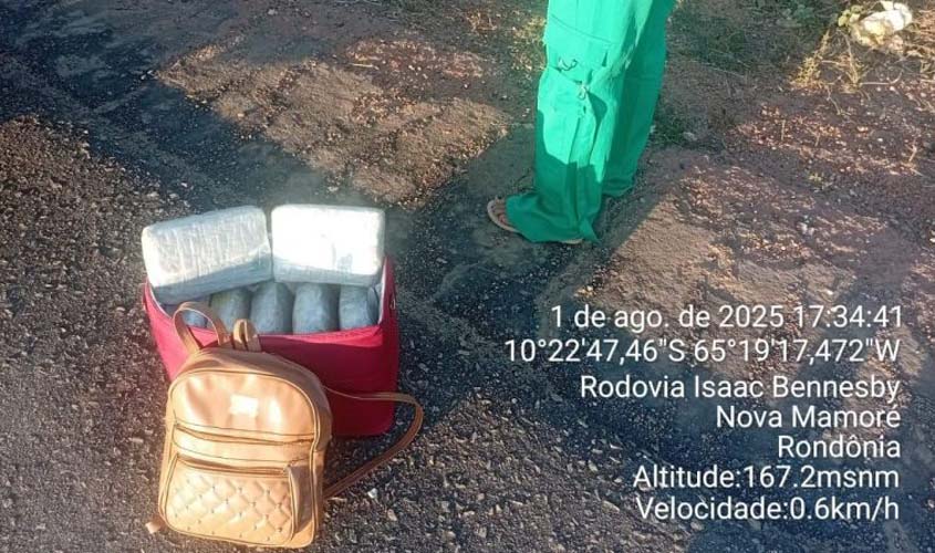 Mulher é presa por tráfico na BR-425 em Nova Mamoré