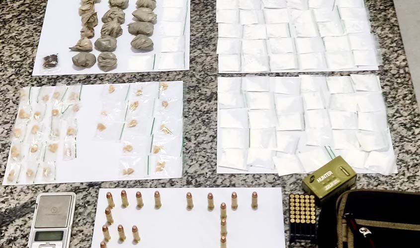 PM fecha ponto de drogas em Pimenta Bueno
