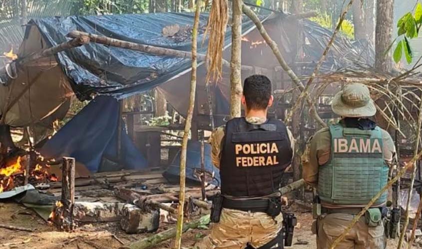 PF e Ibama combatem garimpo ilegal em terra indígena