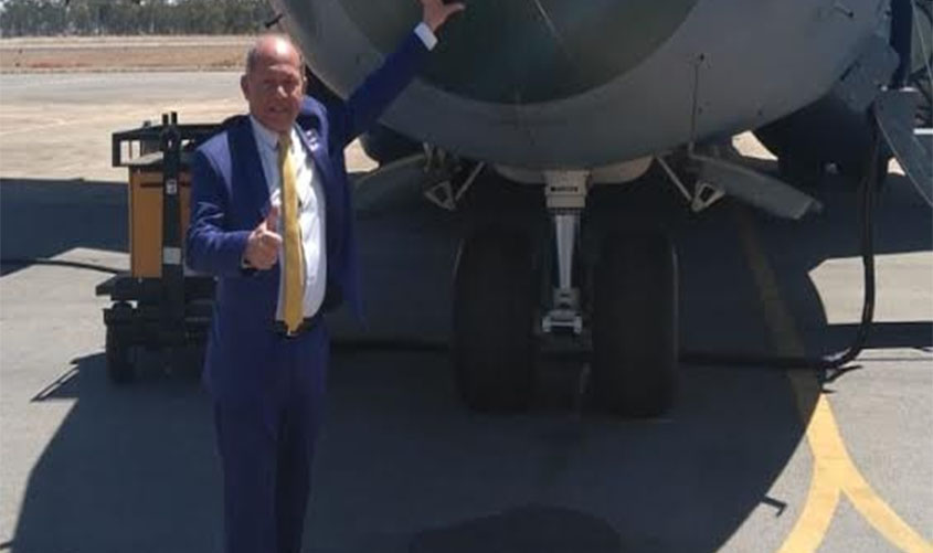 Coronel Chrisóstomo participa de cerimônia de recebimento da aeronave KC-390