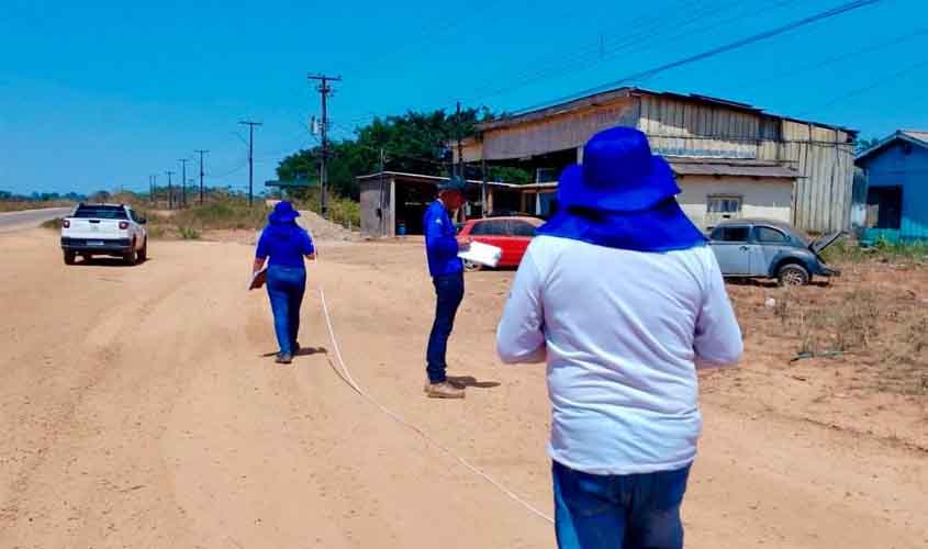 Ações de cadastramento preparam infraestrutura de água no distrito de Triunfo, em Candeias do Jamari