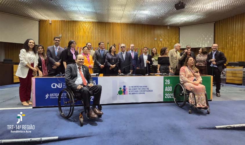 TRT-14 participa de encontro nacional sobre inclusão de pessoas com deficiência em Brasília