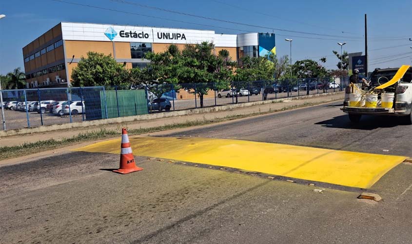AMT avança na revitalização da sinalização horizontal