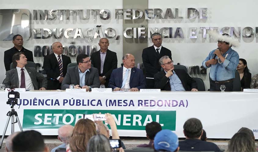 Audiência Pública em Rondônia finaliza com promessa de análise pela Comissão de Minas e Energia da Câmara Federal sobre a legalização e exploração de minérios no Estado