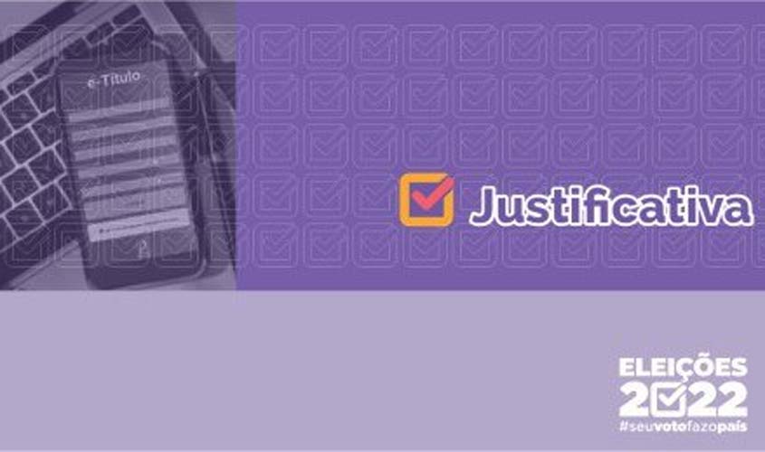 Justificativa de ausência no 1º turno pode ser feita até 1º de dezembro