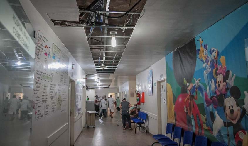 Reforma no Hospital Infantil Cosme e Damião deve ser concluída em 60 dias; atendimentos acontecem normalmente