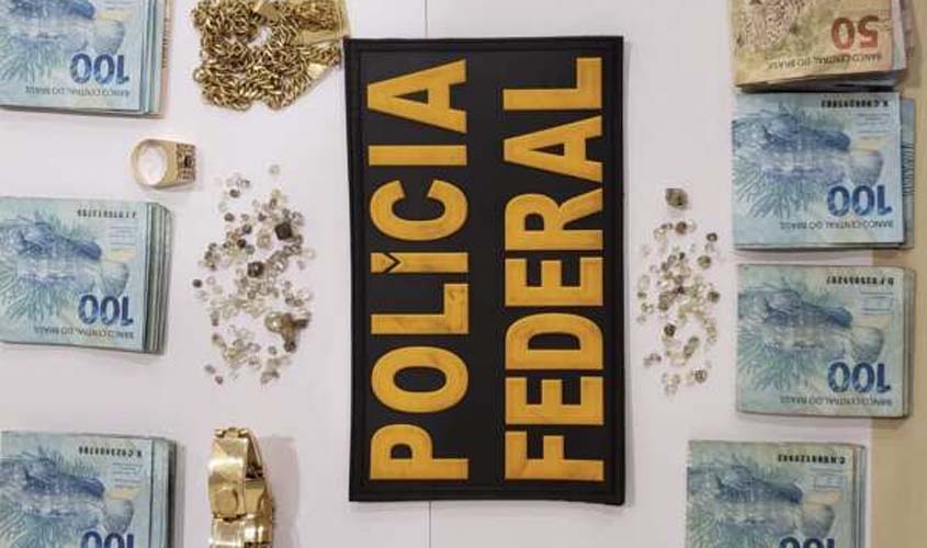 PF prende homem transportando diamantes oriundos de extração ilegal em RO