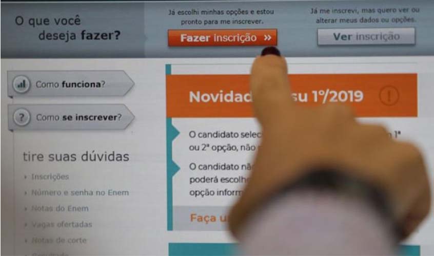 Inscrições para o Sisu poderão ser feitas a partir de 21 de janeiro