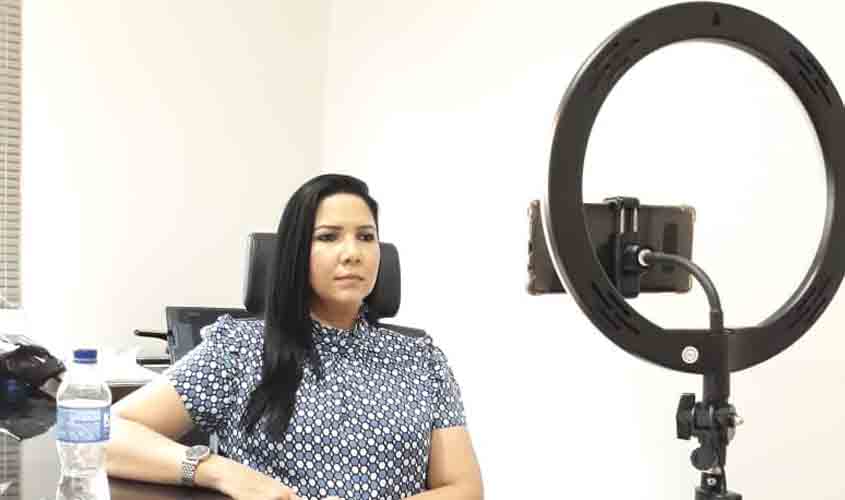 Vereadora Cristiane Lopes participa de discussão sobre o Plano Diretor Municipal em sessão remota