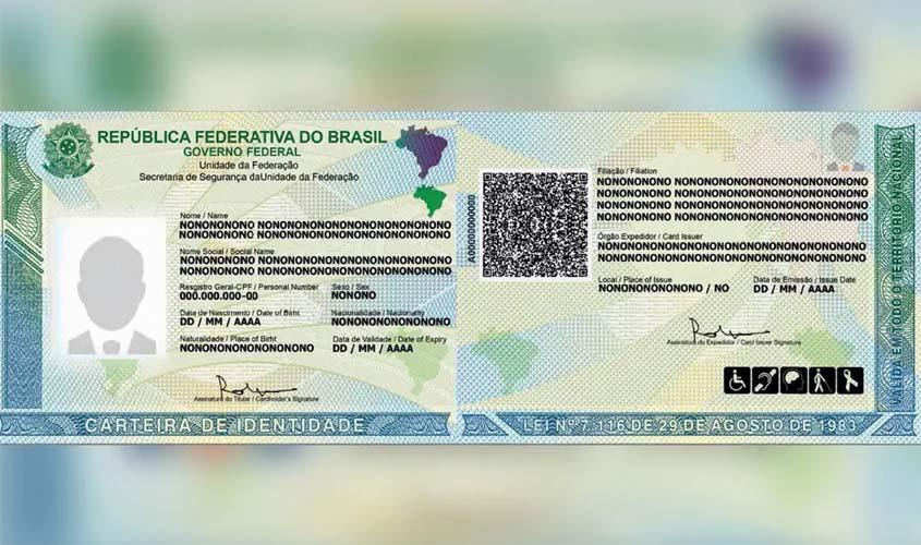 Rondônia passa a emitir a nova Carteira de Identidade Nacional