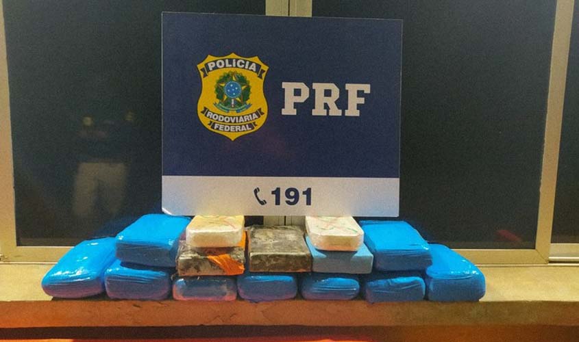 Em Porto Velho/RO, PRF apreende mais de 15 Kg de drogas ilícitas
