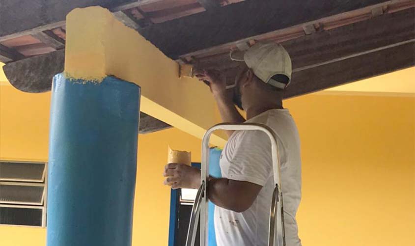 Reformas em sete escolas do município estão em fase de conclusão