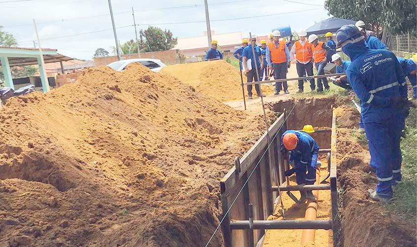 Presidente Laerte Gomes comemora início das obras de esgotamento sanitário de Ji-Paraná