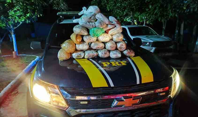 PRF realiza apreensão de maconha em Guajará-Mirim/RO