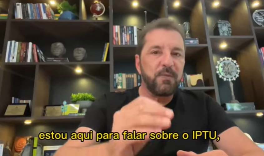 VÍDEO - Hildon Chaves anuncia suspensão de cobrança do IPTU e afirma que tentará conceder desconto aos contribuintes