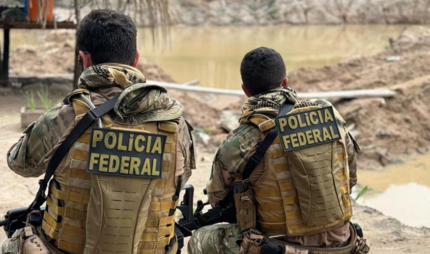 PF desmobiliza garimpo ilegal em unidade de conservação no sul do Amazonas