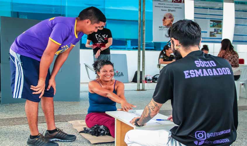 Servidores do administrativo estadual participam de ação no Dia Mundial da Saúde e Atividade Física