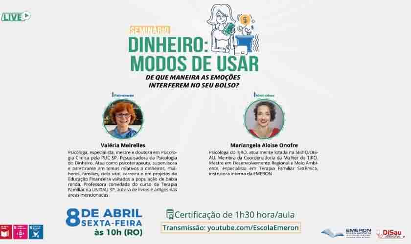 Impacto das emoções na gestão financeira pessoal será tema de live promovida nesta sexta