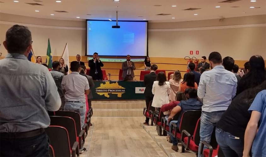 Com apoio da OAB/RO, IV Fórum Amazônico de Direito Processual reúne grande público e debatedores de mais 10 estados
