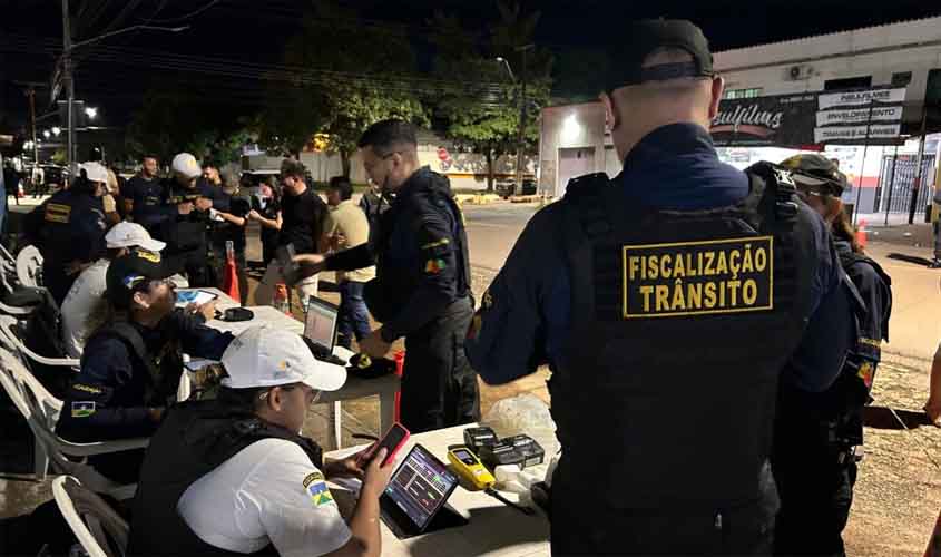 Com foco em proteger vidas, operação 'Lei Seca' flagra 56 condutores embriagados em Porto Velho