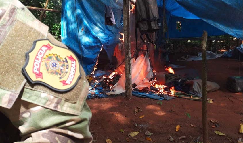 PF realiza operação contra garimpo ilegal em Rondônia