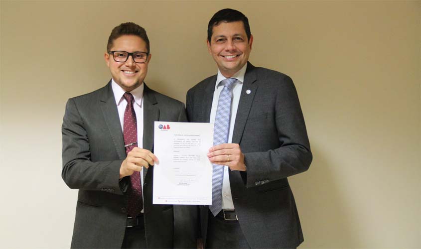 Presidente da Comissão de Direito Sindical é nomeado por presidente da OAB/RO 