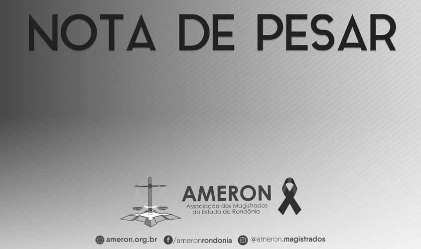 Nota pública de pesar da associação dos magistrados do estado de Rondônia