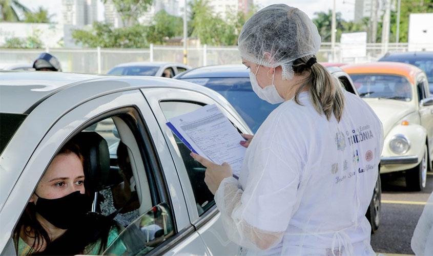 Governo realiza mais de 1.500 testes rápidos durante mais um drive thru