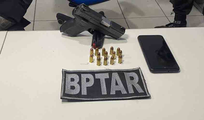 Homem é preso com pistola no bairro São Francisco em Porto Velho