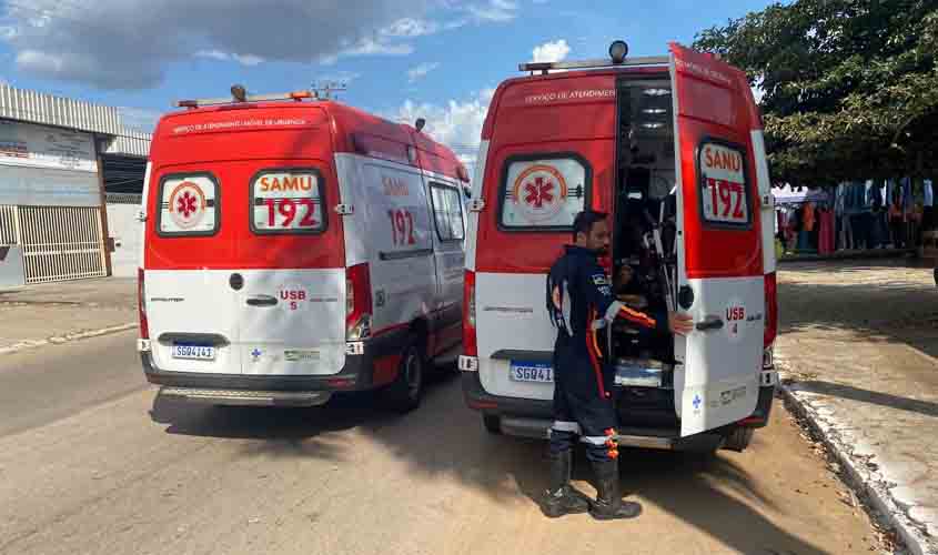 Ciclista fica em estado grave após ser atropelado por carro no Nova Porto Velho