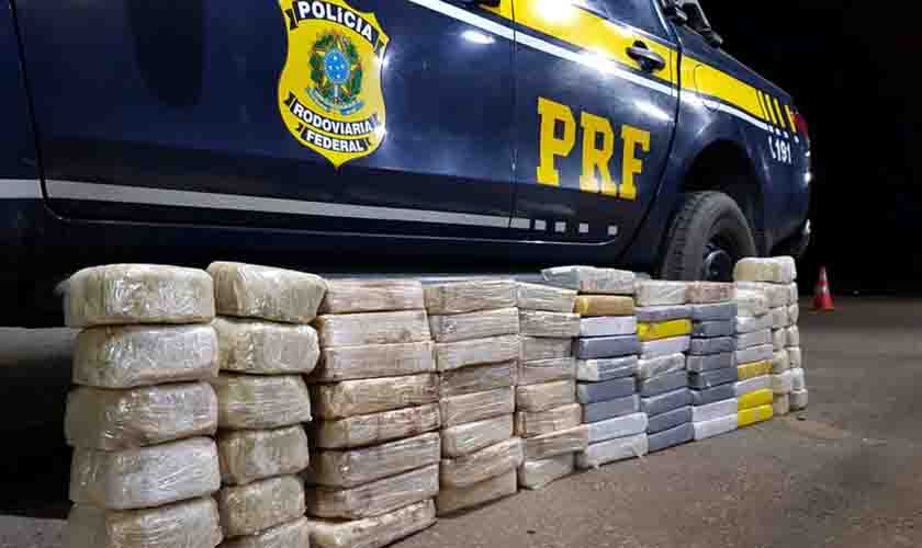 Em Porto Velho/RO, PRF apreende quase 90 quilos de Cocaína