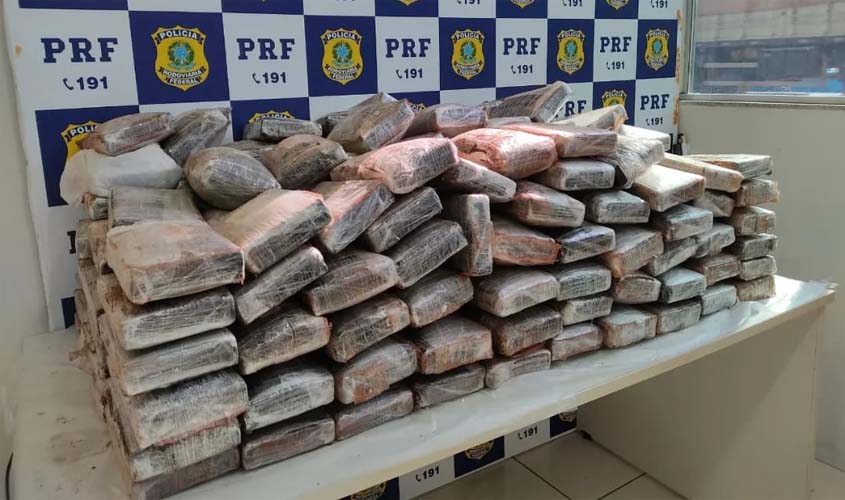 Em Vilhena/RO, PRF apreende quase 200 KG de Cocaína