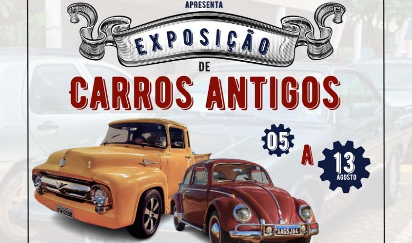 Exposição de Carros Antigos: reviva a era dos clássicos no Porto Velho Shopping