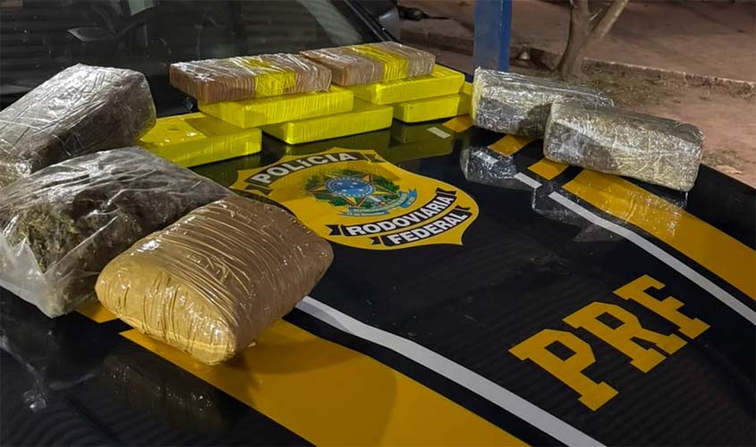 PRF apreende mais de 12 kg de drogas na BR-425