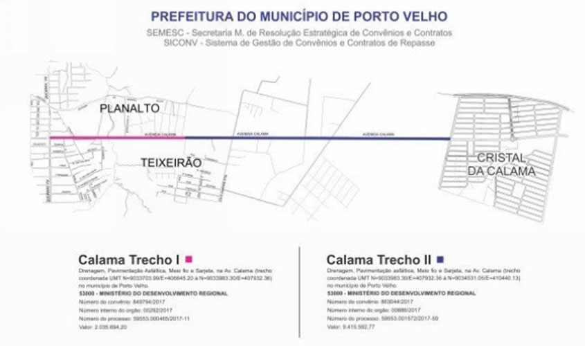 Prefeitura recebe envelopes de habilitação de empresas para asfaltar avenida Calama