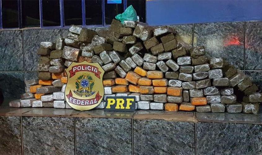 Motorista é preso transportando 135 quilos de maconha em Vilhena