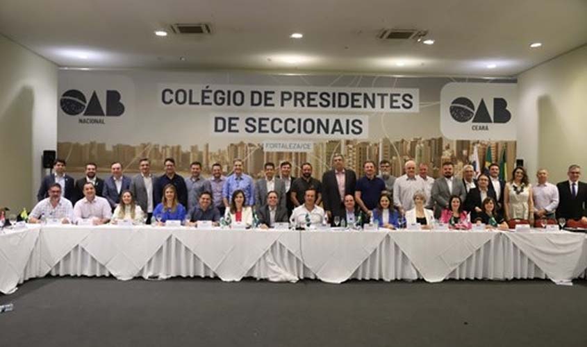 Colégio de Presidentes e Diretoria Nacional da OAB apoiam OAB-RO na defesa de prerrogativas