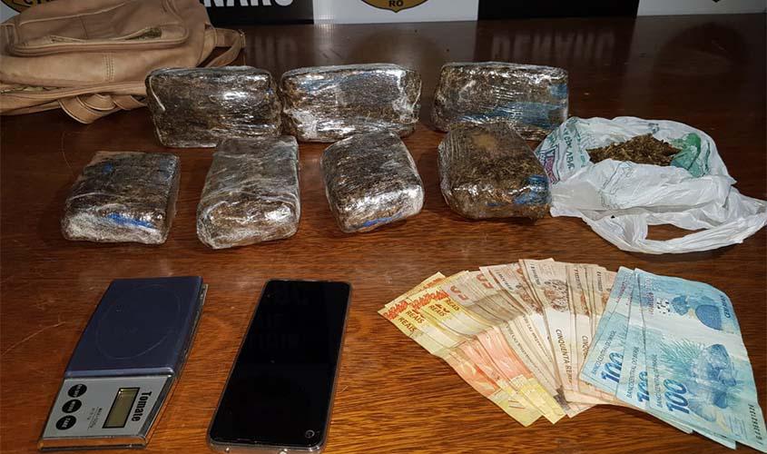 Denarc apreende quase 4 kg de skank e prende homem em Porto Velho