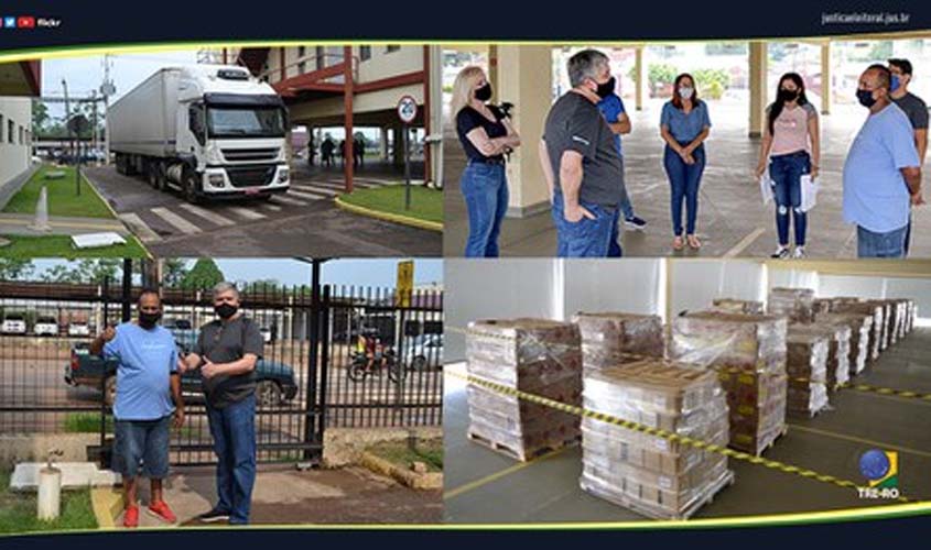 TRE-RO recebe equipamentos de proteção individual para serem usados nas eleições 2020