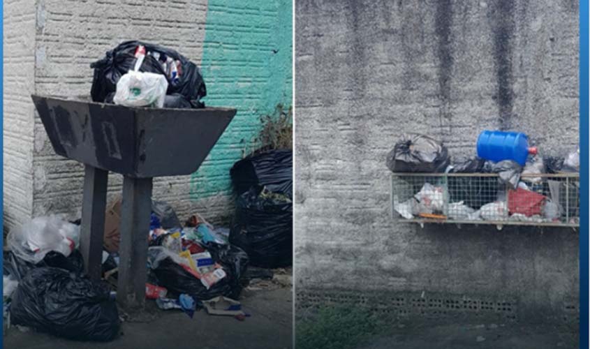 Lixo se acumula em Porto Velho após falta de coleta