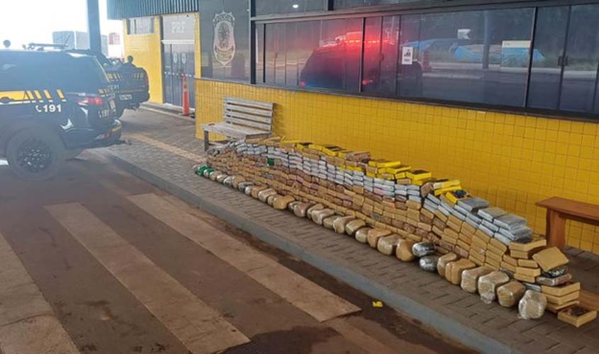 PRF de RO apreende 500 kg de drogas em caminhão