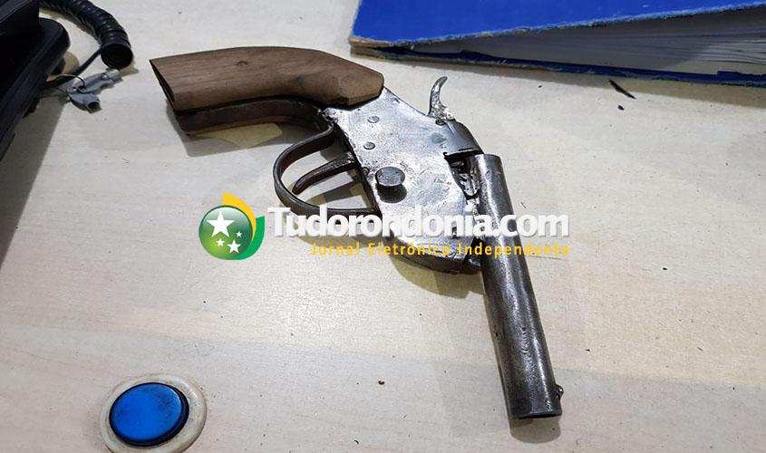 Acusado de tentativa de assalto, homem é preso com arma caseira