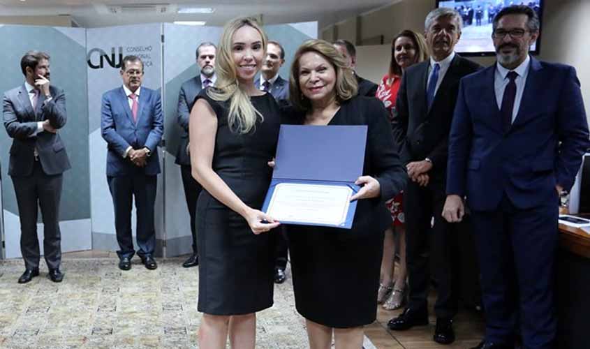 Conciliar é Legal: CNJ entrega menção honrosa a magistrada de RO na IX edição do prêmio