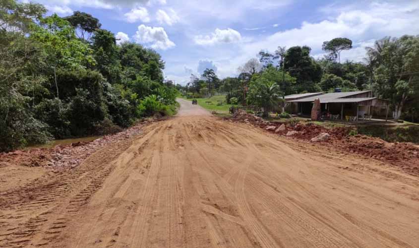 Obra de desvio do igarapé na Estrada de Santo Antônio é concluída